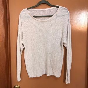 Neiman Marcus Italian Cotton Scoop Neck Sweater L